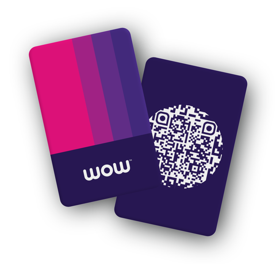 Plastic Card (with WOW logo)