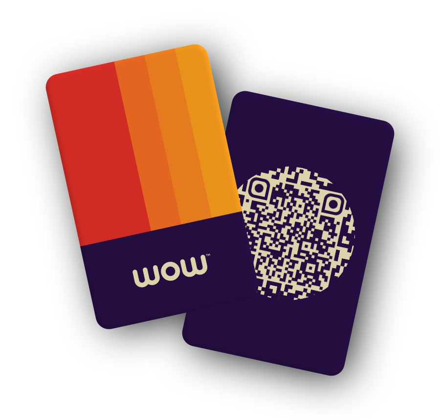 Plastic Card (with WOW logo)