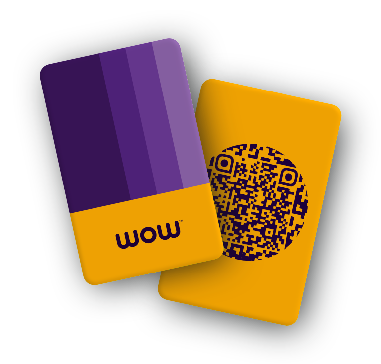Plastic Card (with WOW logo)