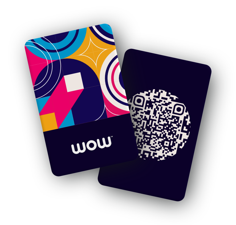 Plastic Card (with WOW logo)