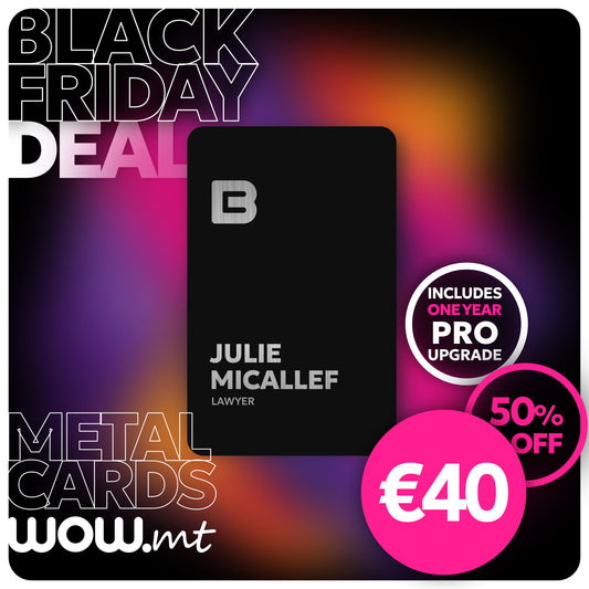 #Metal Card - 50% Off